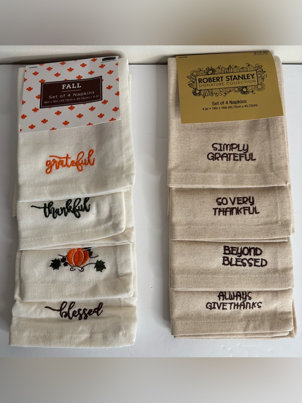 FALL/THANKSGIVING🍁🍂CLOTH NAPKINS